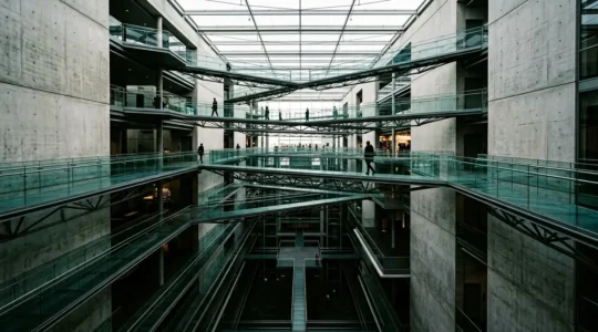 Architecture web interconnectée montrant la distribution d'autorité entre pages profondes et superficielles