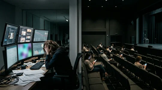 Comparaison visuelle entre surcharge de contenus et engagement en baisse sur les réseaux sociaux