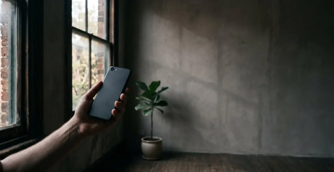 Test de lisibilité d'un écran mobile dans un environnement peu éclairé