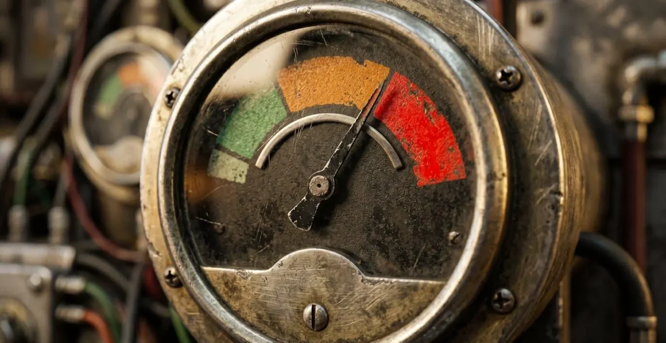 Vue macro d'un système de monitoring avec indicateurs visuels colorés pour les alertes SEO
