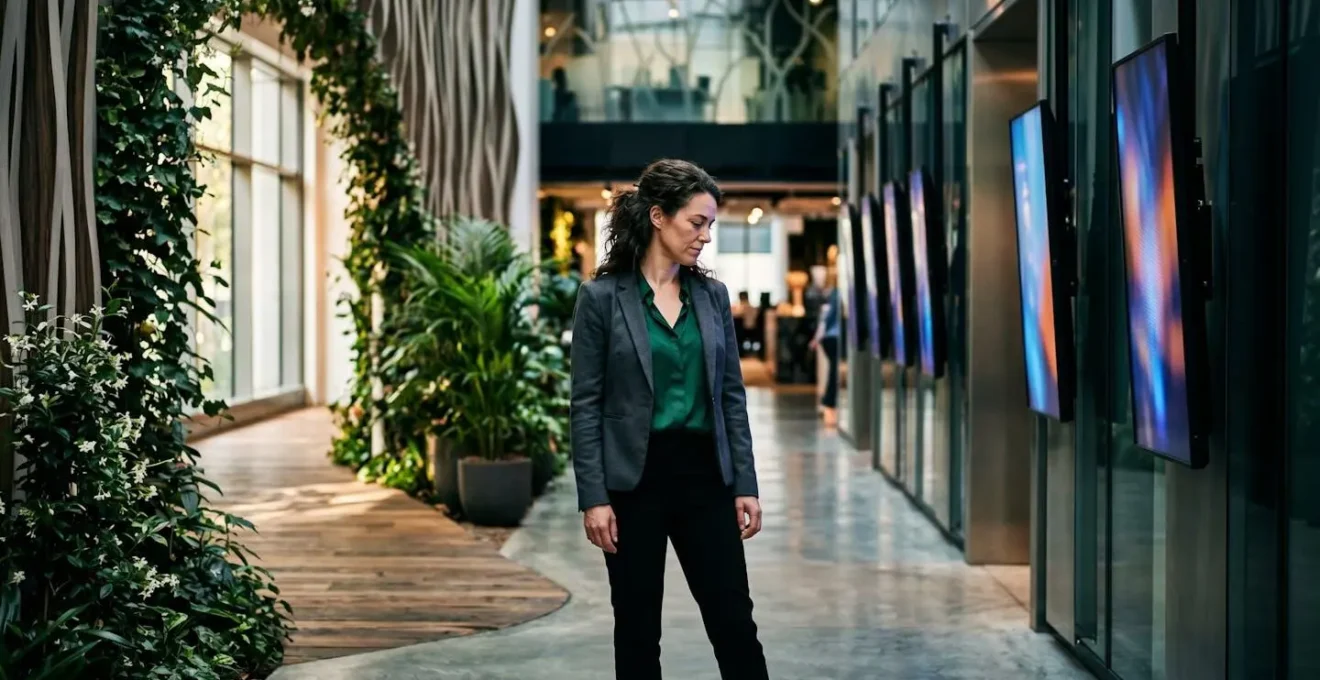Entrepreneur à la croisée des chemins entre stratégie organique et publicité payante dans un environnement business moderne